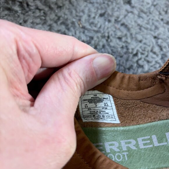 Merrell Barefoot Life Zest Glove Flats Womens Size 5.5 Tan Slip On Vibram Shoes - Picture 8 of 9